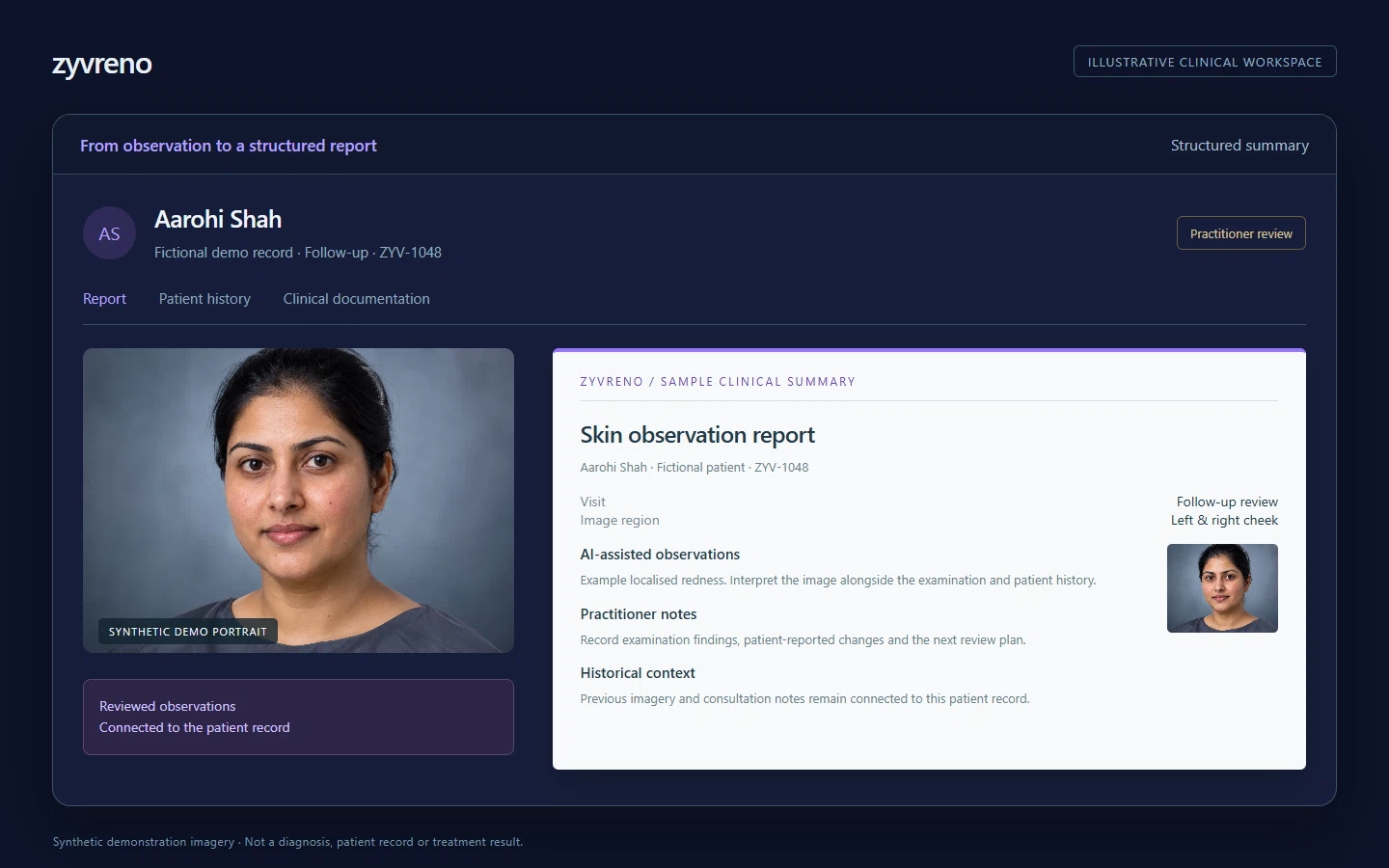From observation to a structured report